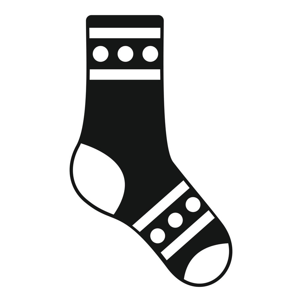 Sport-Socken-Symbol einfacher Vektor. Winterkollektion vektor