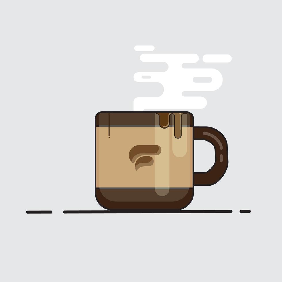 kaffekopp design vektor