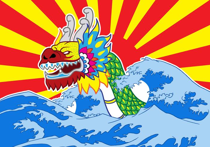 Kinesisk Dragon Boat Festival Vector