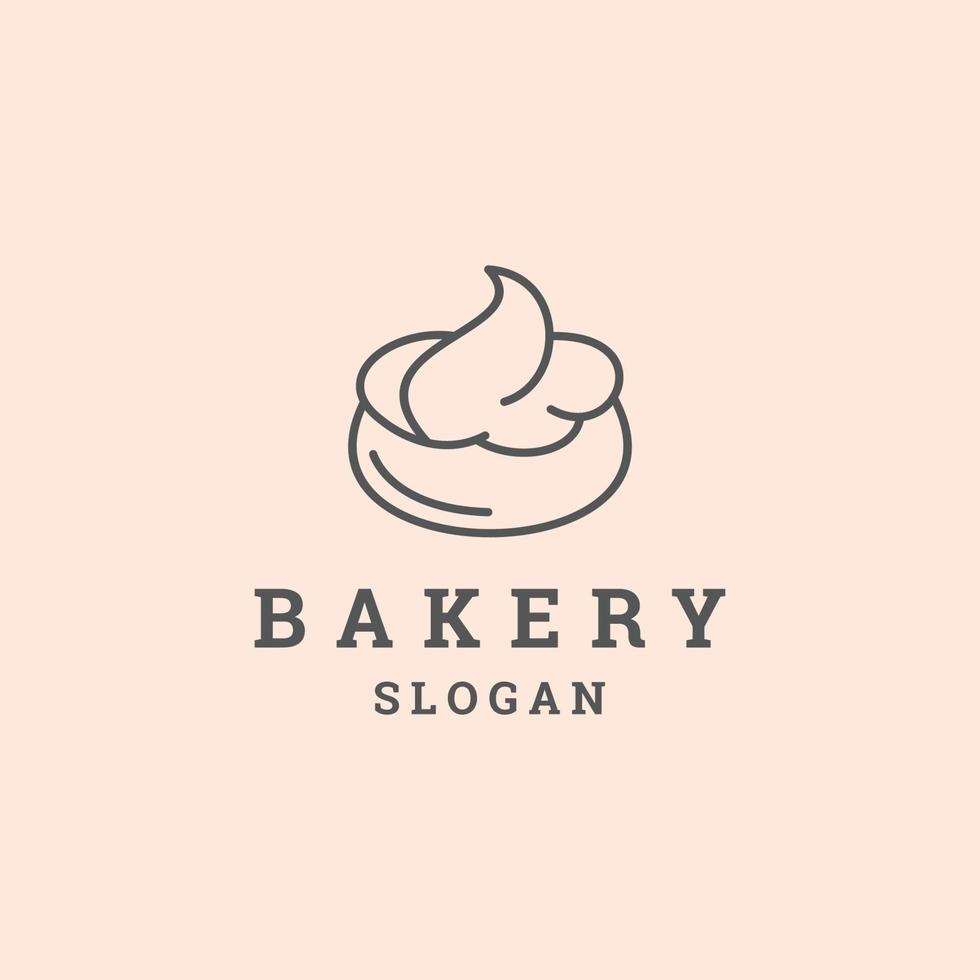 minimalistisk bagerier, och organisk produkt logotyp vektor