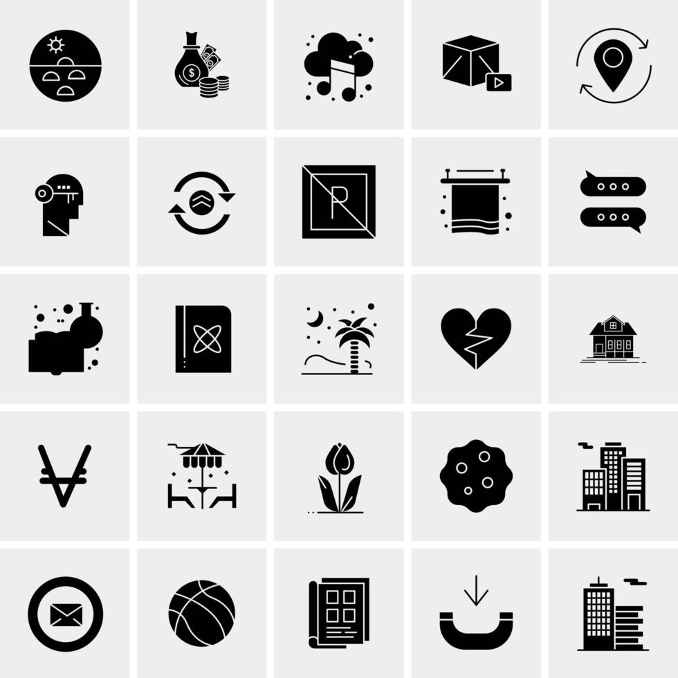 25 universelle Business-Icons Vektor kreative Icon-Illustration zur Verwendung in Web- und Mobilprojekten