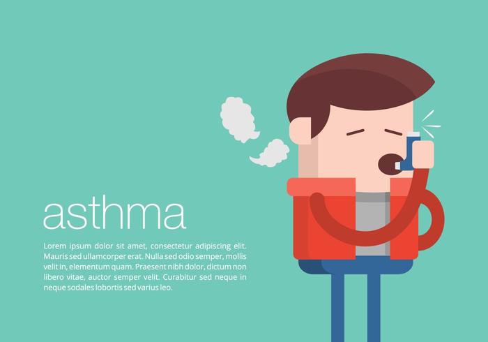 Asthma Hintergrund vektor