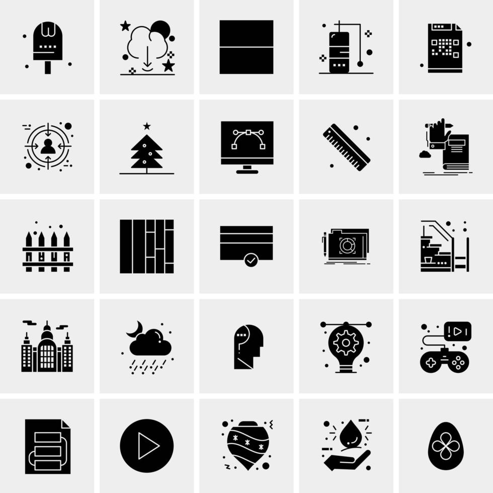 25 universelle Business-Icons Vektor kreative Icon-Illustration zur Verwendung in Web- und Mobilprojekten