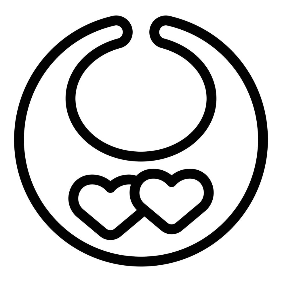 Babypflege-Symbol Umrissvektor. Babyservice vektor