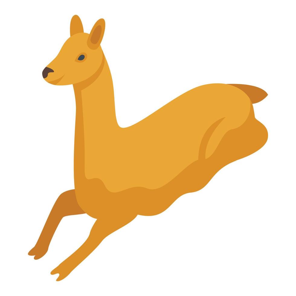 müde lama symbol isometrischer vektor. süßes tier vektor