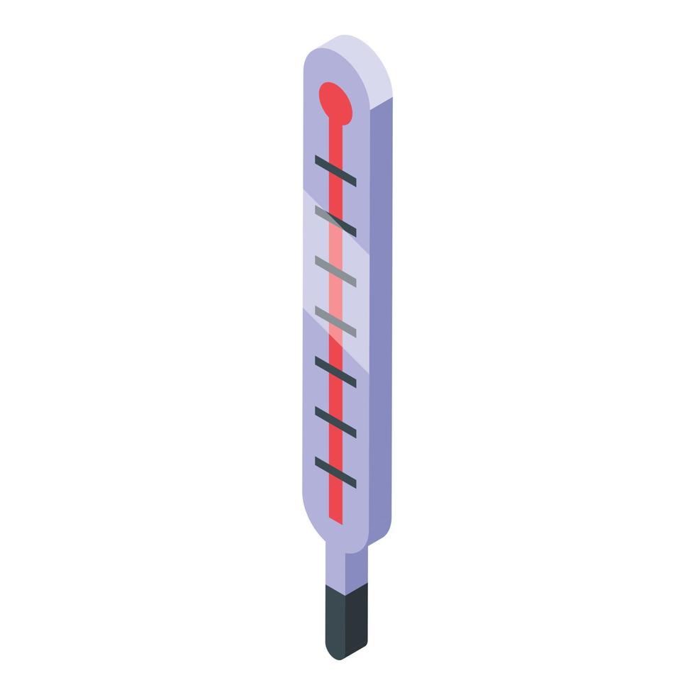 Frostschutzthermometer Symbol isometrischer Vektor. Autoreparatur vektor