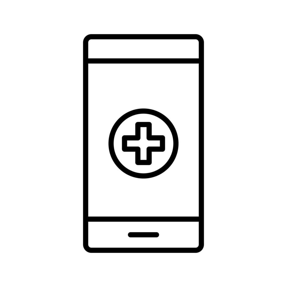 medicinsk app-ikon vektor