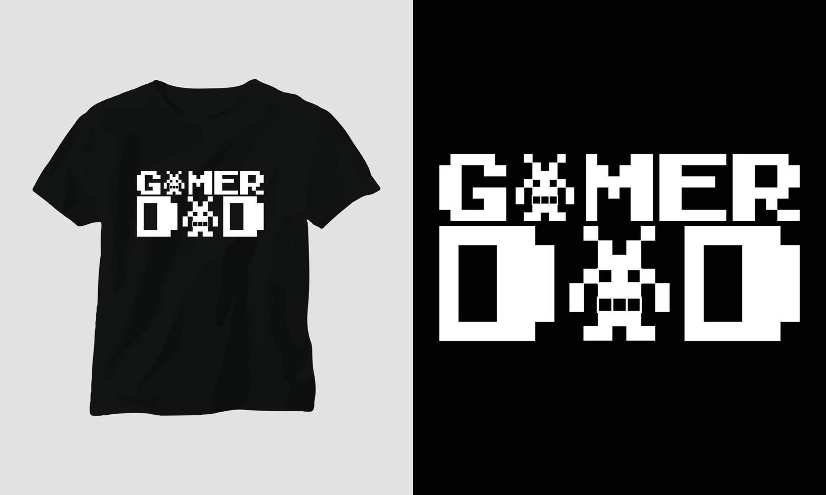 gamer pappa - gaming svg t-shirt och kläder design vektor