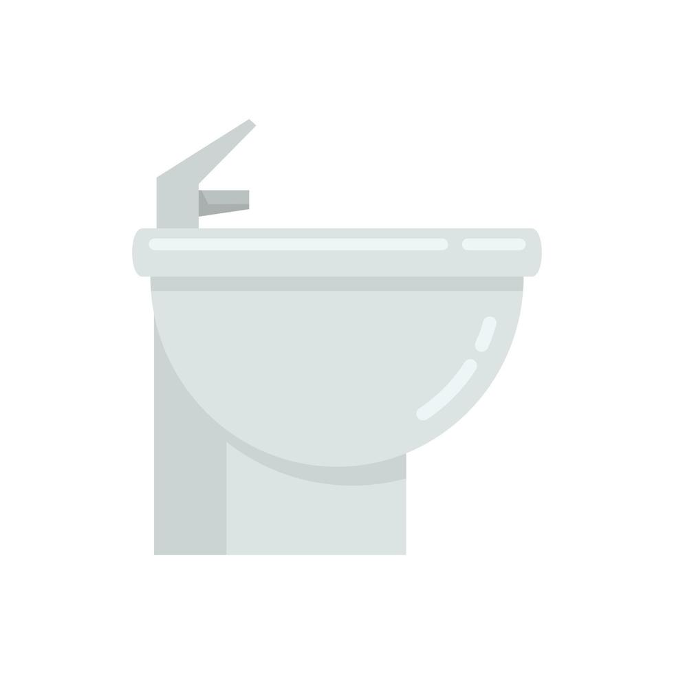 home bidet symbol flach isoliert vektor