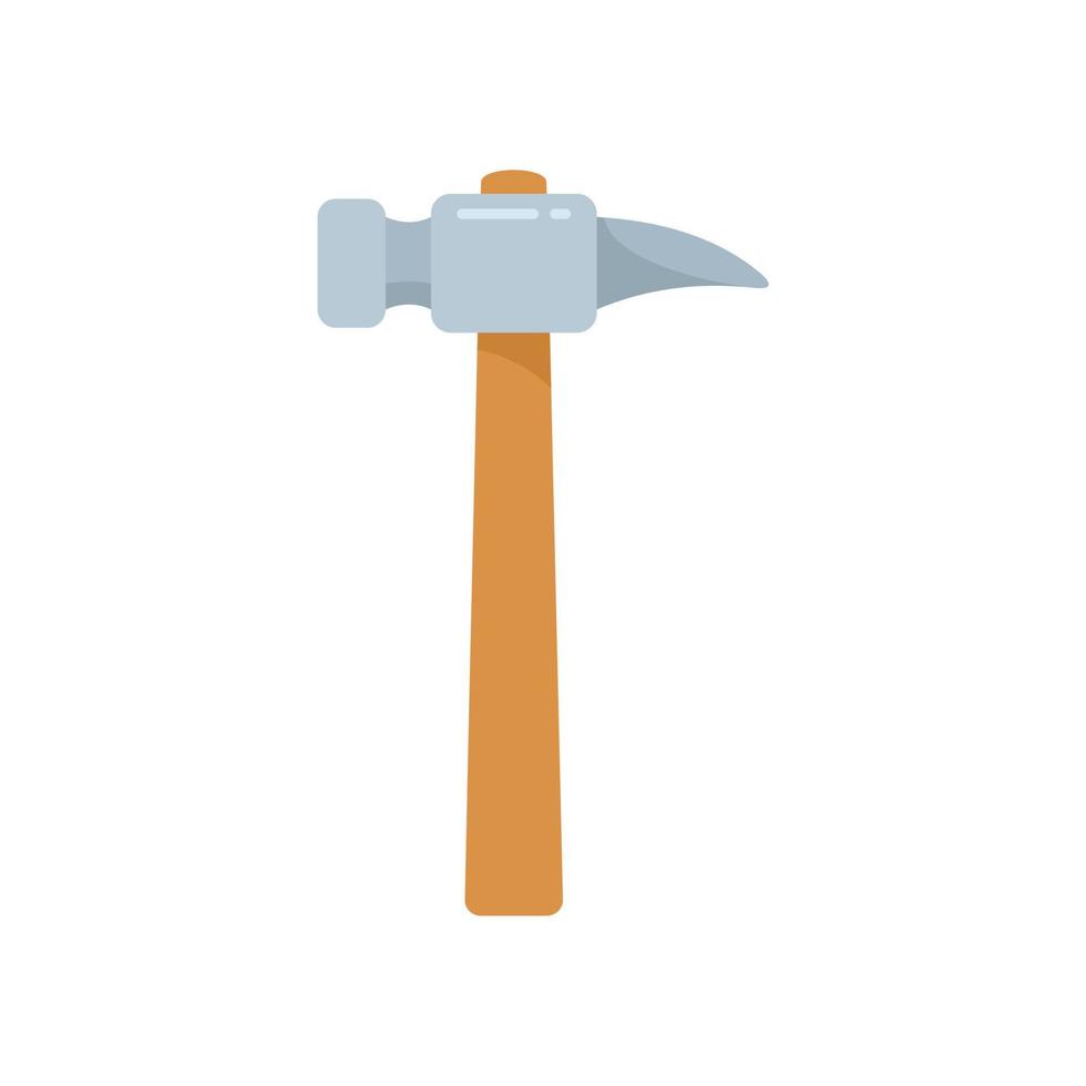 Home Hammer Symbol flach isoliert Vektor
