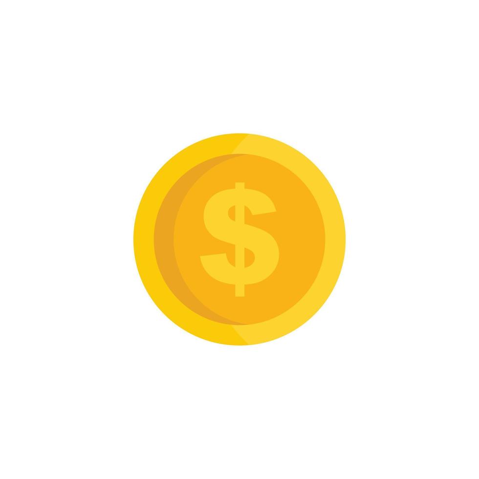 marknadsföring pengar cirkel ikon platt isolerat vektor