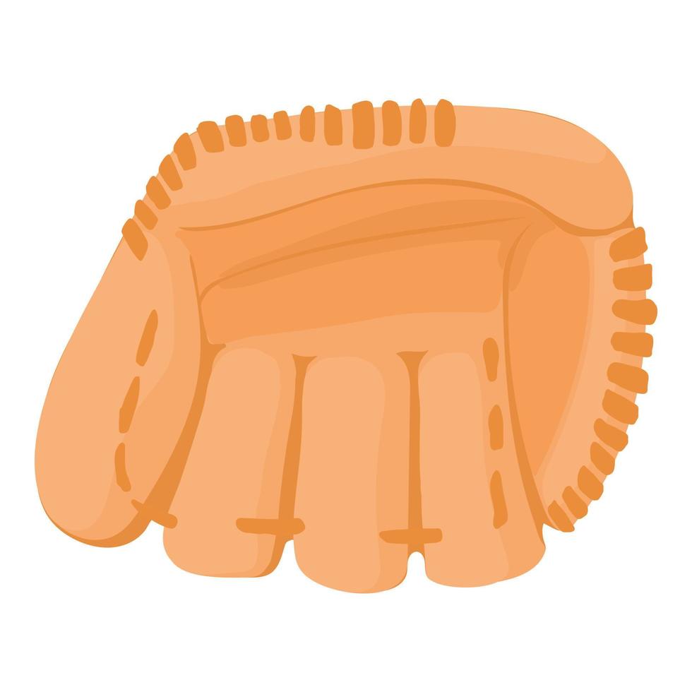 baseboll handske ikon, tecknad serie stil vektor