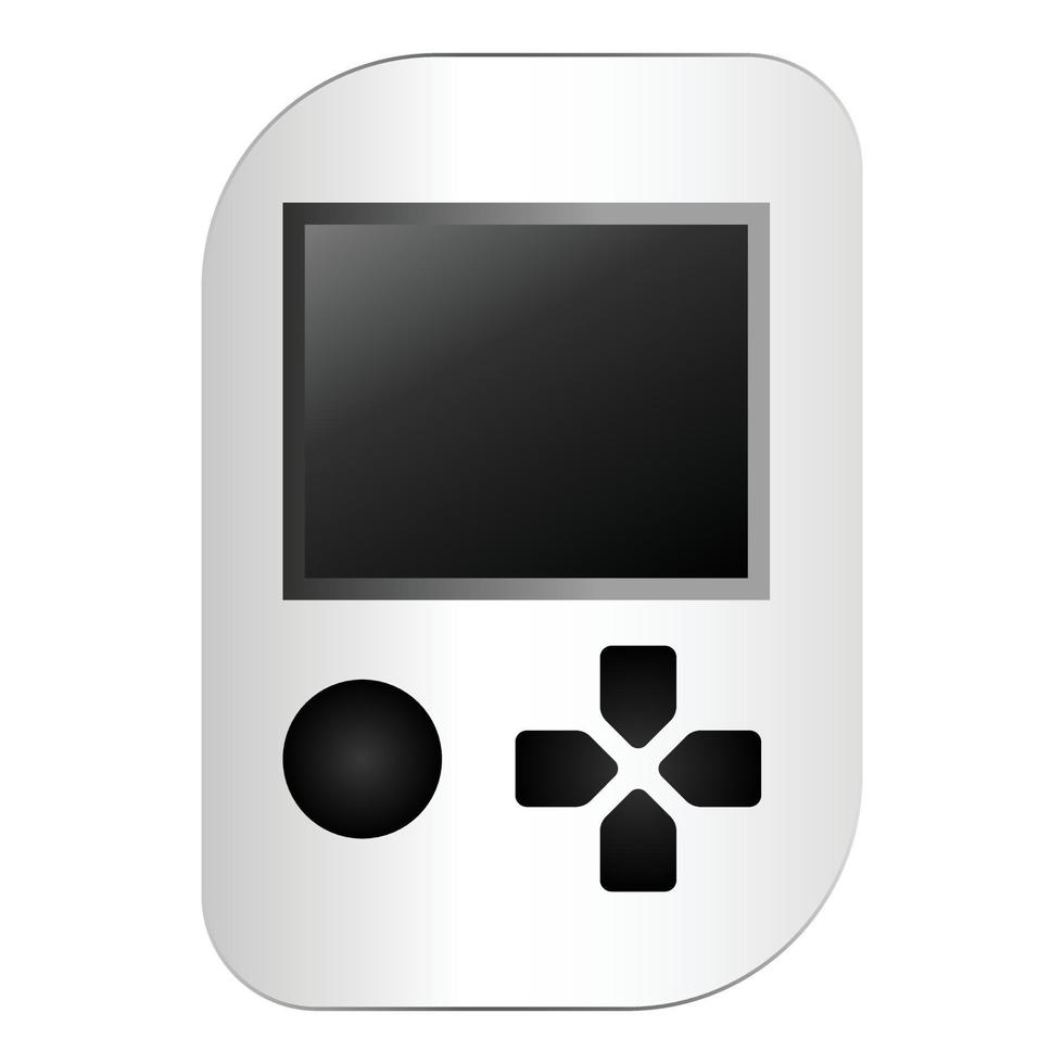 bärbar spel trösta ikon tecknad serie vektor. joystick kontrollera vektor