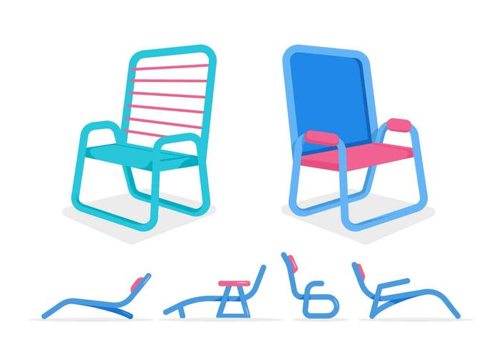 Gratis Unika Lawn Chair Vectors