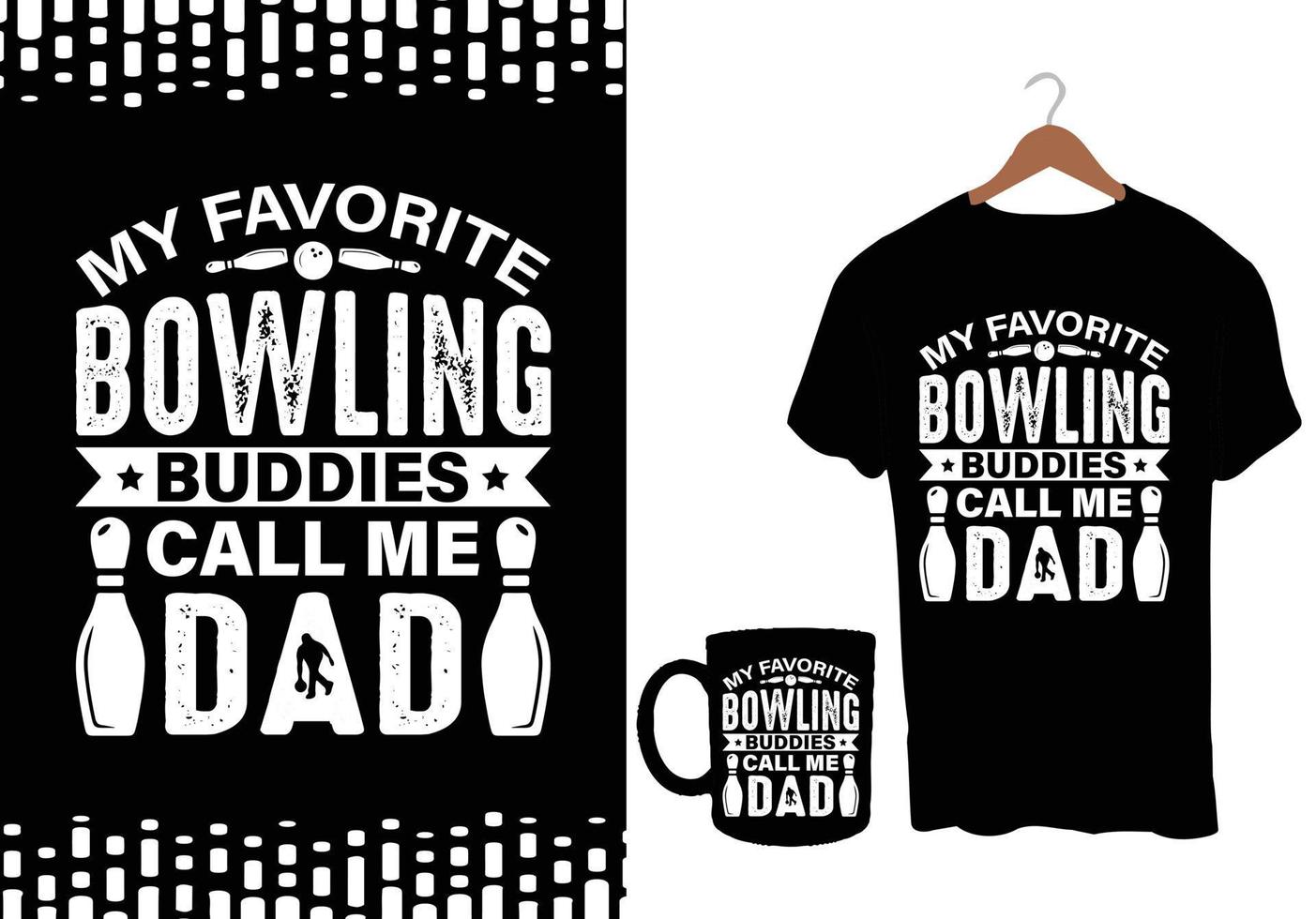 bowling boll tshirt design vektor