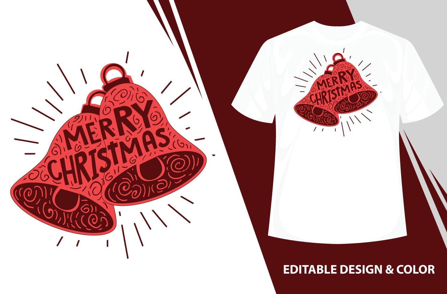 Kalligrafie-Vektorillustration der frohen Weihnachten, Weinleset-shirt, Weihnachtsbaum, Weihnachtst-shirt-Design, Vektorweihnachtsillustration für T-Shirt-Design, vektor