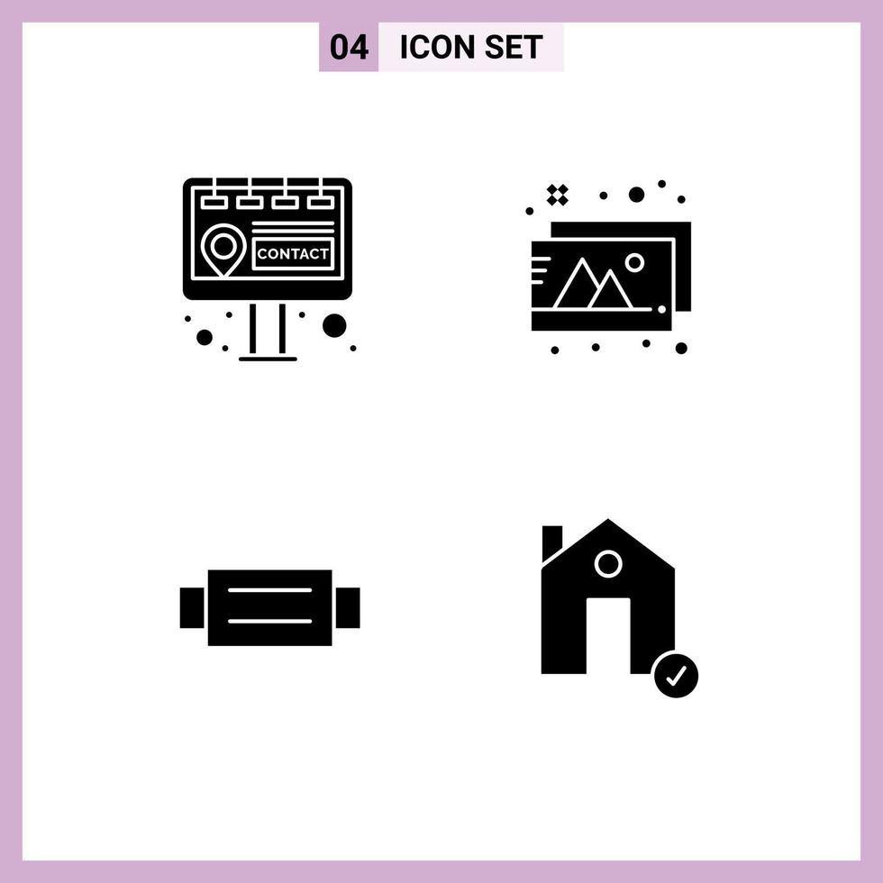 Aktienvektor-Icon-Pack mit Linienzeichen und Symbolen für Billboard-Man-Design-Accessoires. Überprüfen Sie editierbare Vektor-Design-Elemente vektor