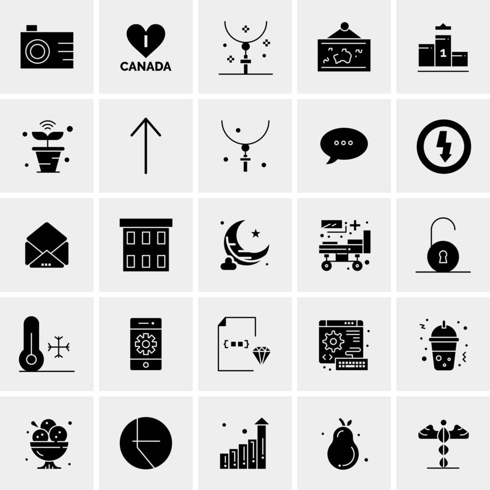 25 universelle Business-Icons Vektor kreative Icon-Illustration zur Verwendung in Web- und Mobilprojekten