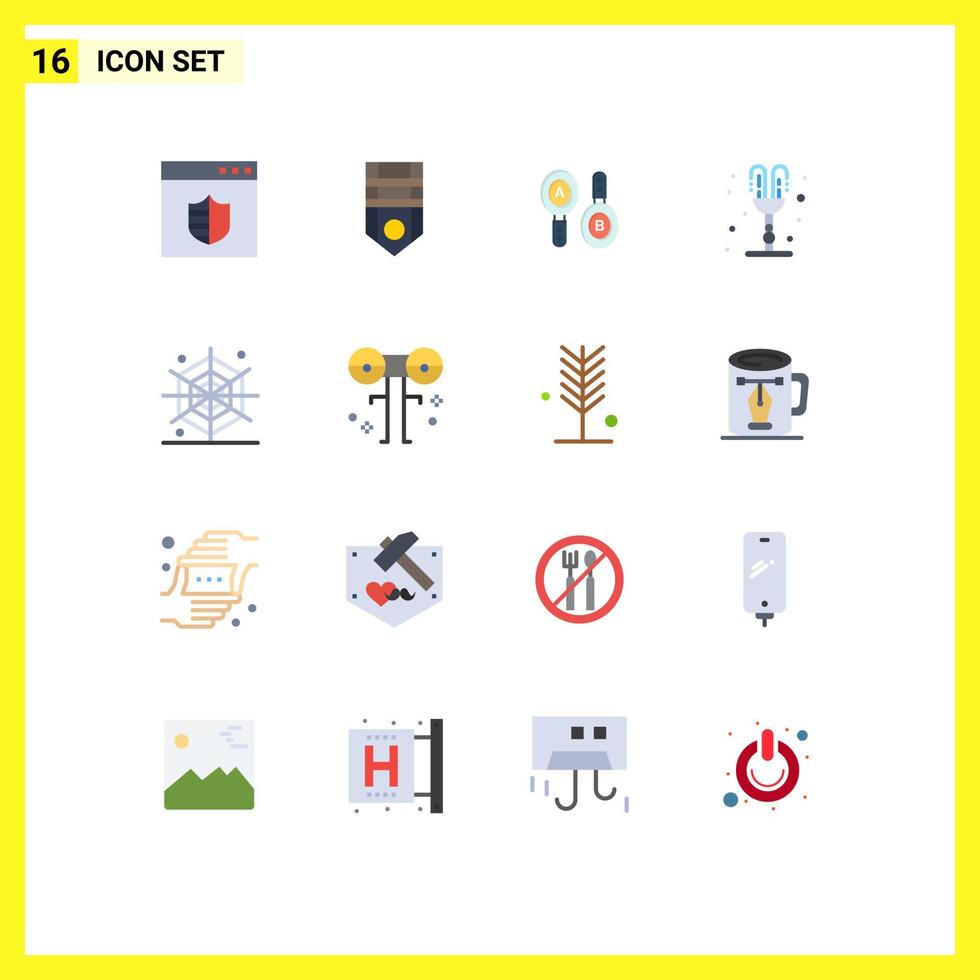 universell ikon symboler grupp av 16 modern platt färger av högtider valentines dag forskning roman fontän redigerbar packa av kreativ vektor design element