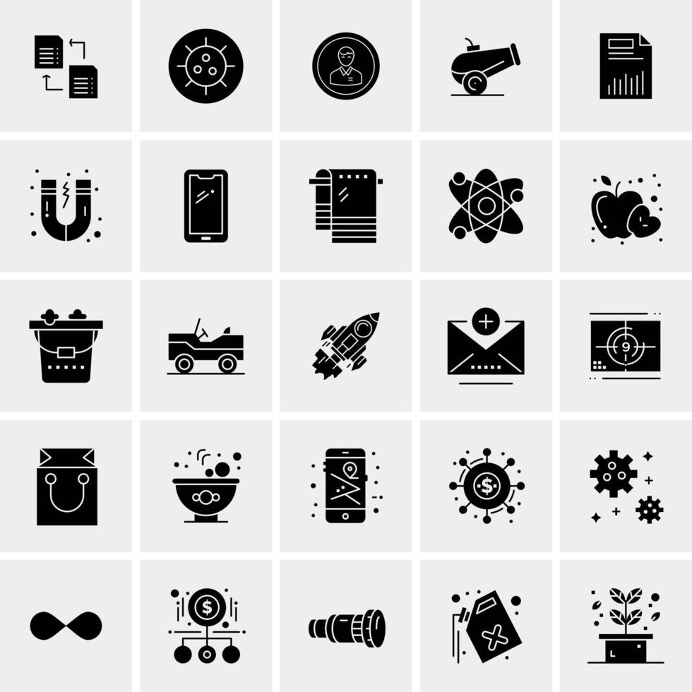 25 universelle Business-Icons Vektor kreative Icon-Illustration zur Verwendung in Web- und Mobilprojekten