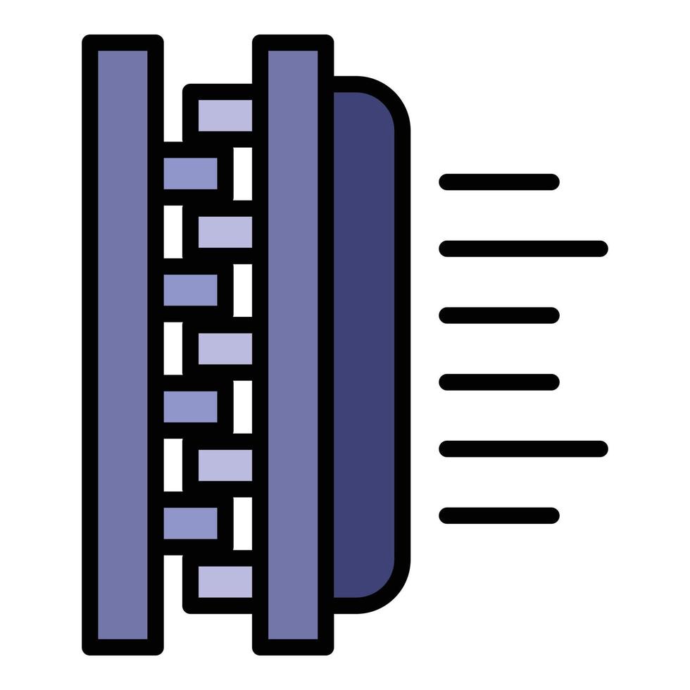 Farbumrissvektor für weiche Textilsymbole vektor