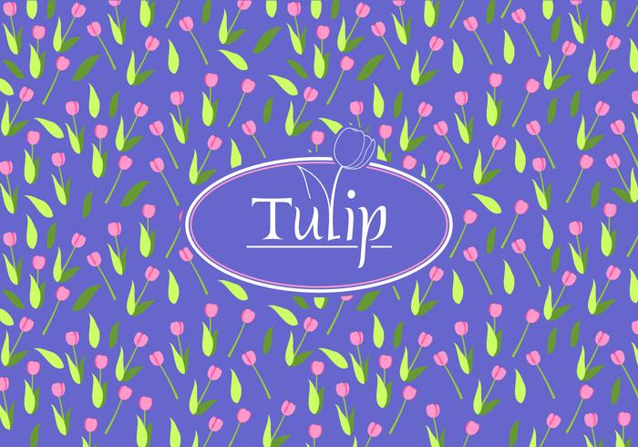 Tulip Disty Pattern Gratis Vector