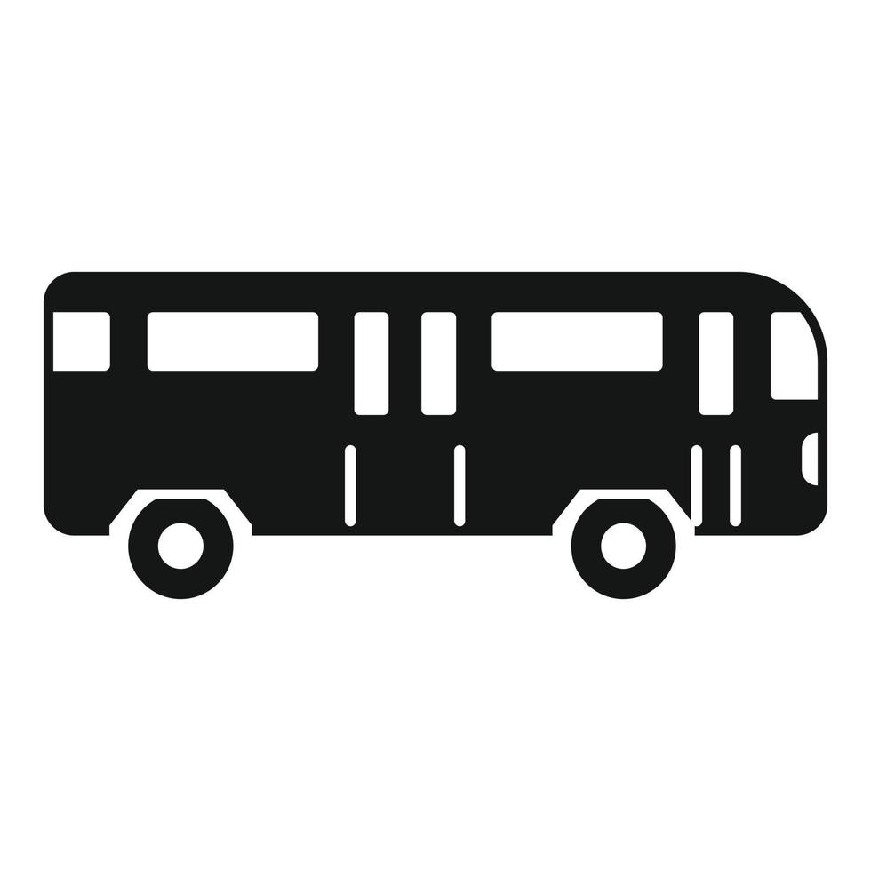 Flughafenbus-Symbol einfacher Vektor. Bodenunterstützung vektor