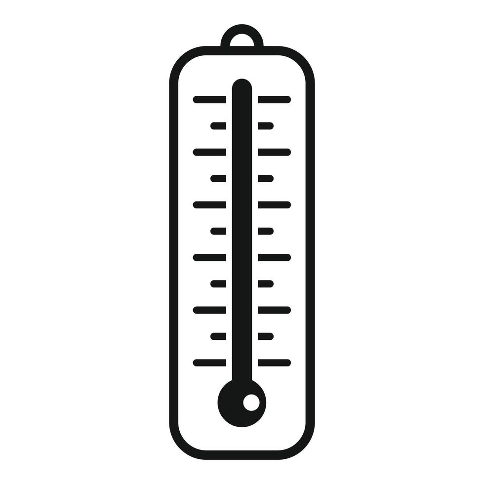 Pool-Thermometer-Symbol einfacher Vektor