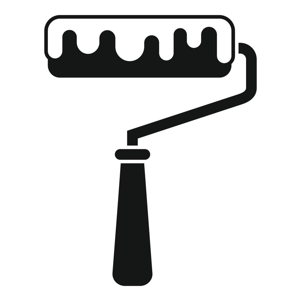 Farbroller-Symbol einfacher Vektor neu gestalten. Web-UI