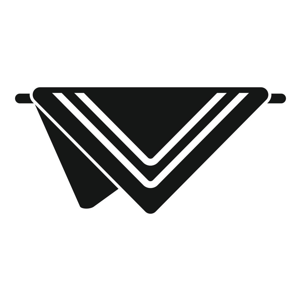 Spa-Handtuch-Symbol einfacher Vektor. Gewebe vektor