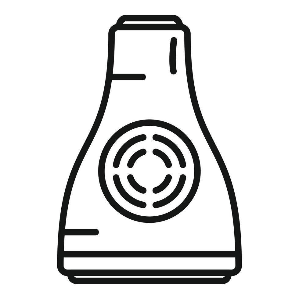 Luftspray-Symbol Umrissvektor. Deo Flasche vektor