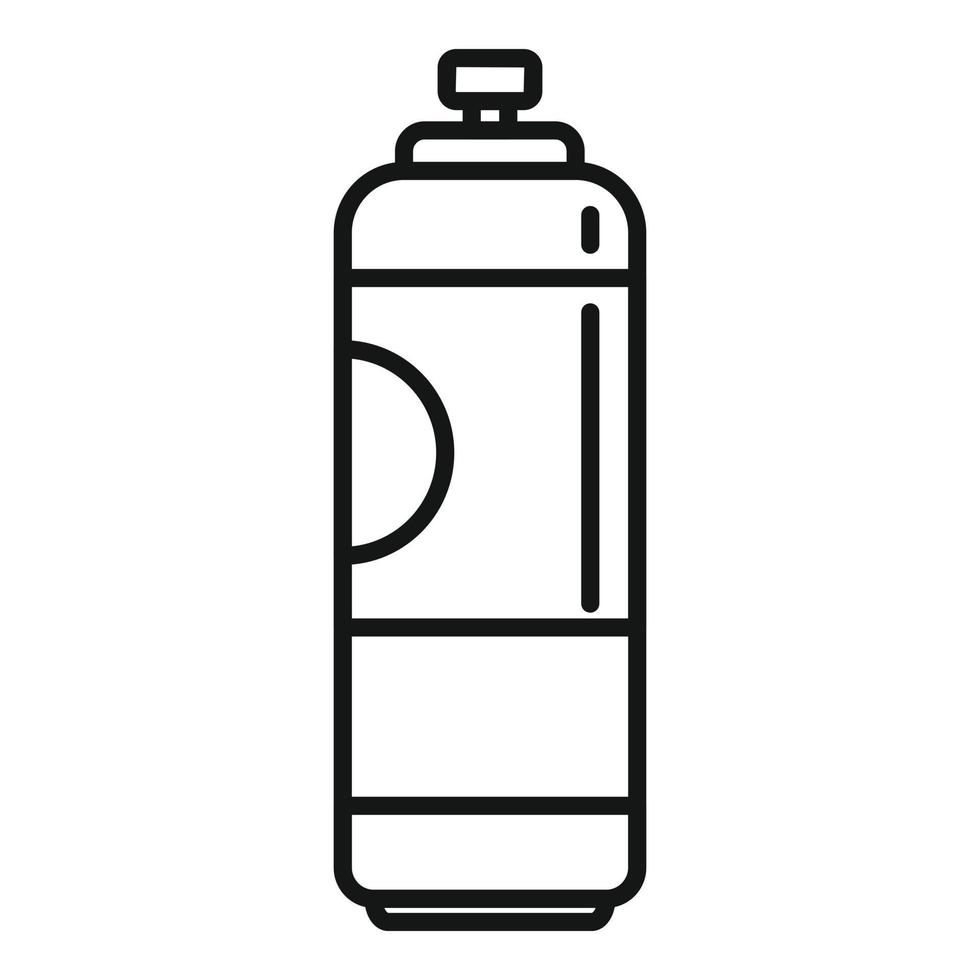 Symbol Umrissvektor für Luftflasche. Spray-Erfrischer vektor