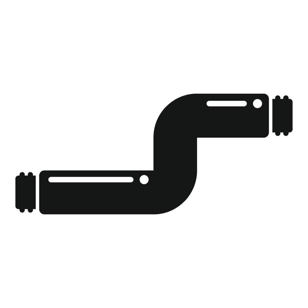 Plastikrohr-Symbol einfacher Vektor. Wasserleitung vektor