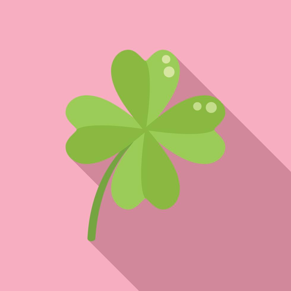 irisches glück klee symbol flacher vektor. Glück Japan vektor