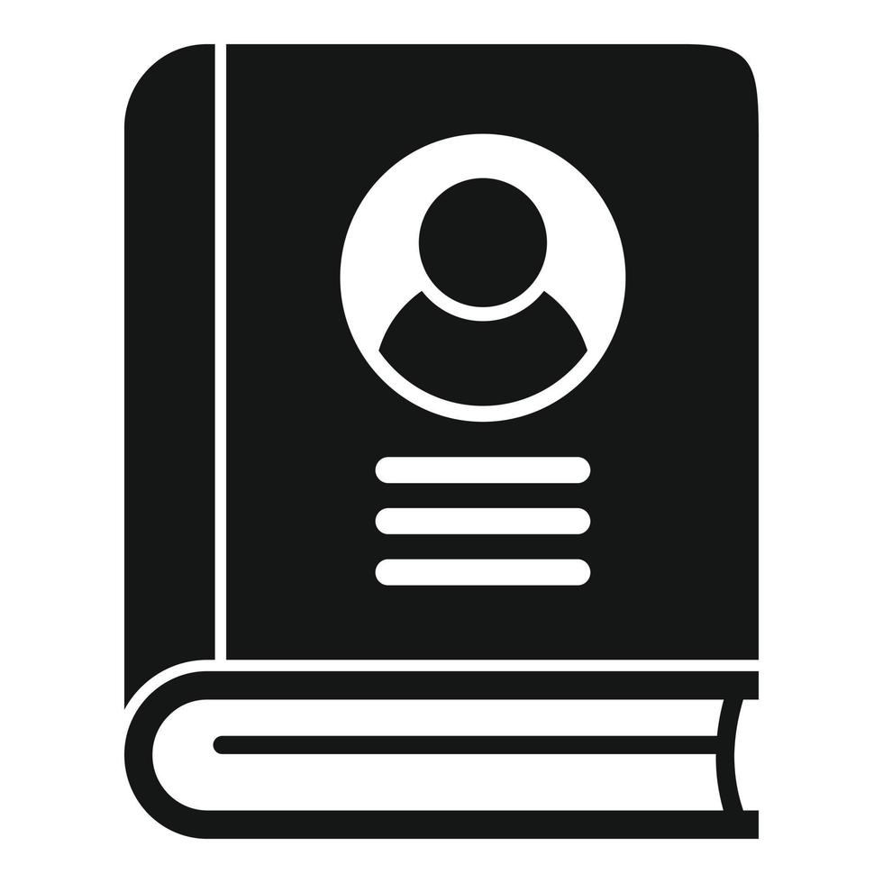 Schulbuch-Symbol einfacher Vektor. Bildungsabsolvent vektor