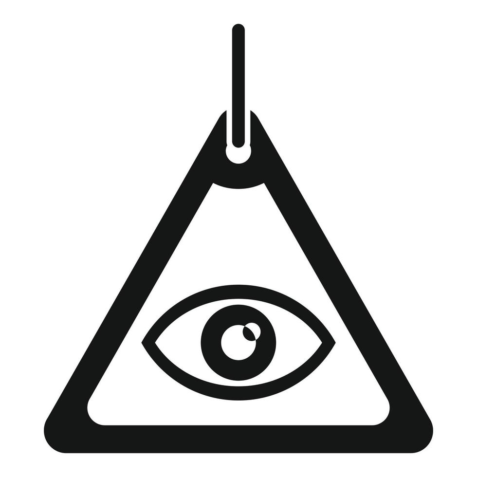 Glücksbringer Pyramide Symbol einfacher Vektor. japanisches Jahr vektor