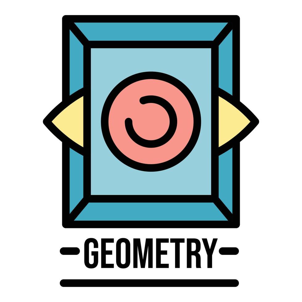 Farbe des Umrissvektors für das Symbol der heiligen Geometrie vektor