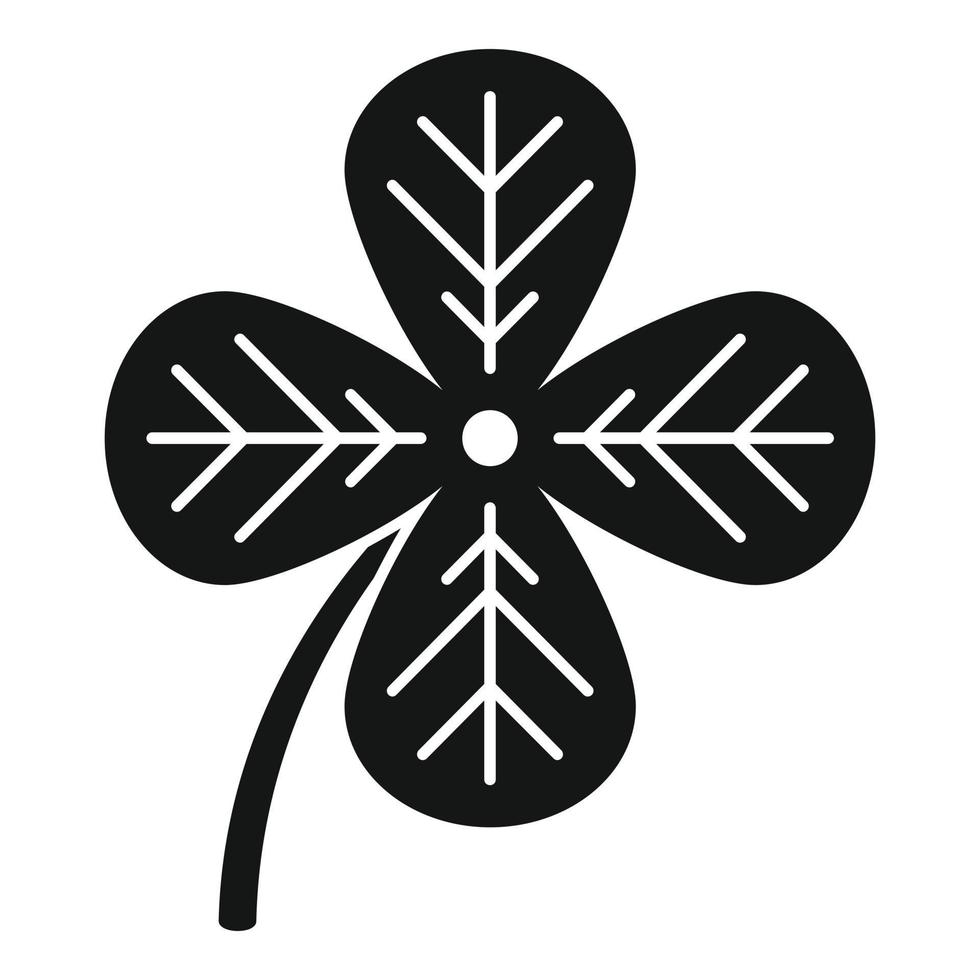 Kleeblätter Symbol einfacher Vektor. irisches Glück vektor