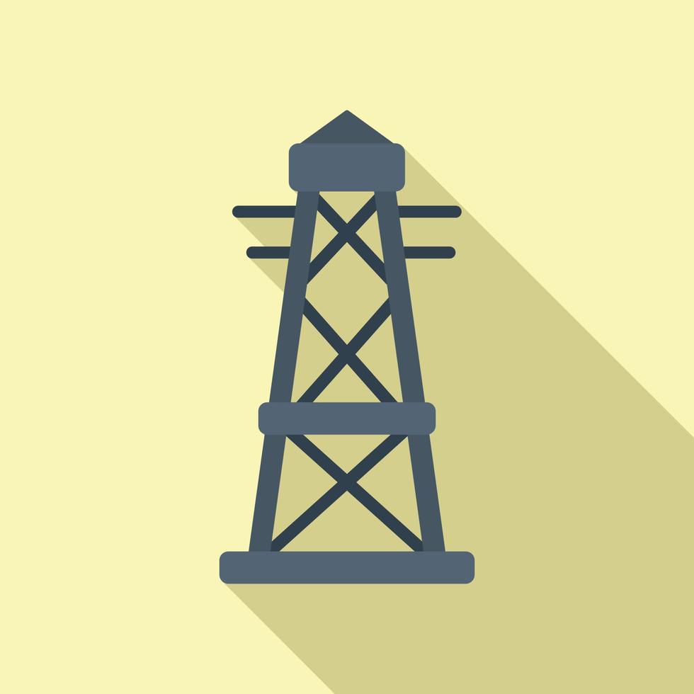 elektrischer Turm Symbol flacher Vektor. intelligente Ressource vektor