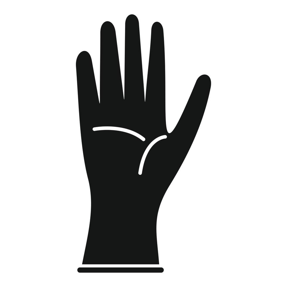 kirurgisk handske ikon enkel vektor. medicinsk latex vektor