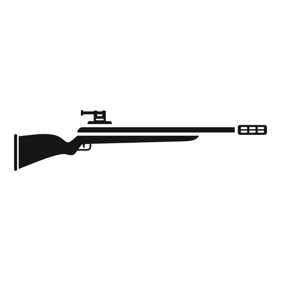 Scharfschützen-Symbol einfacher Vektor. Gewehrpistole vektor