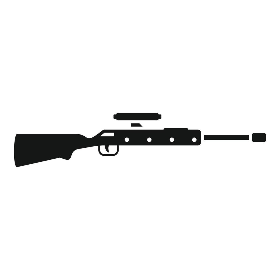 Scharfschützenvisier-Symbol einfacher Vektor. Gewehrpistole vektor
