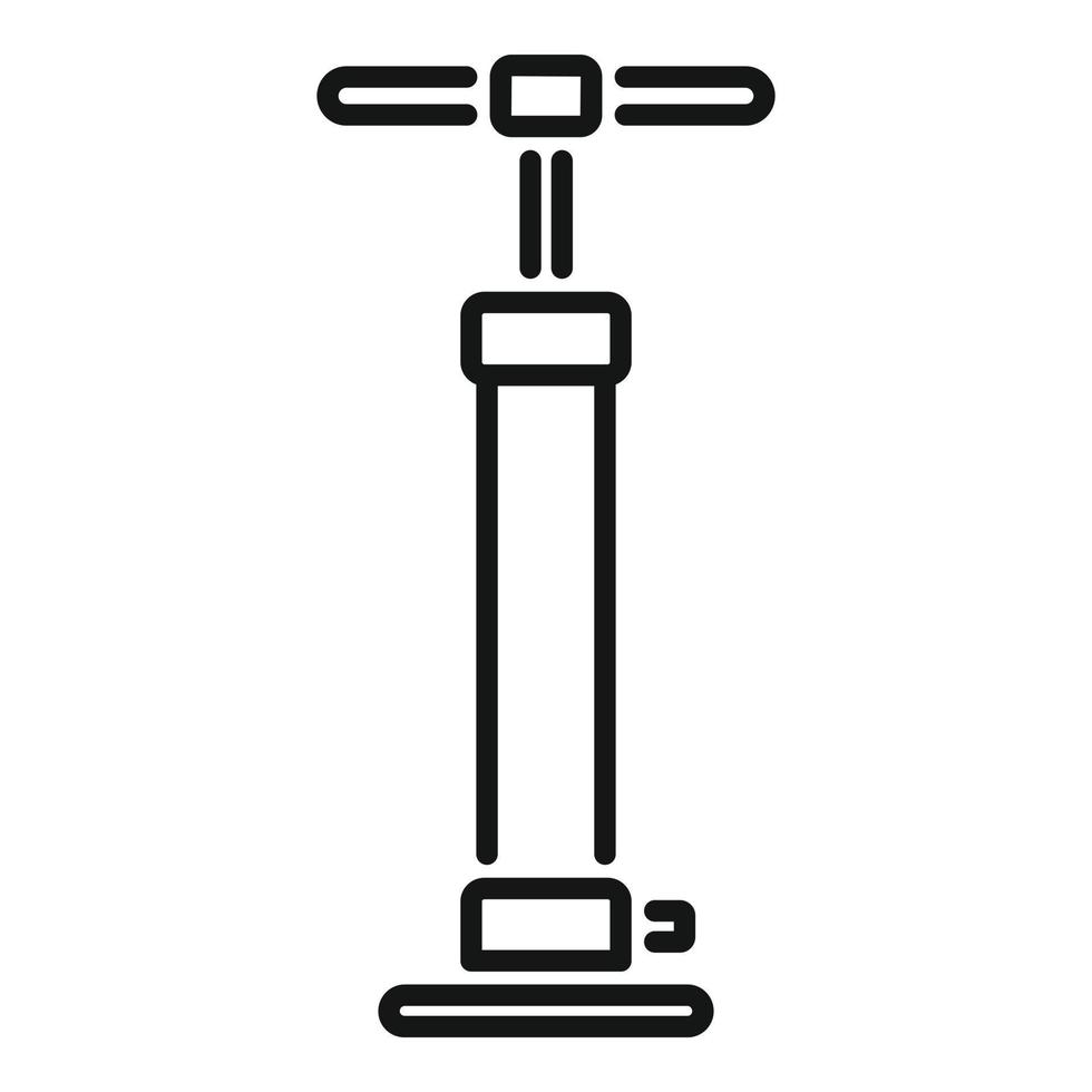 Symbol Umrissvektor für Fahrradluftpumpe. Werkstatt reparieren vektor