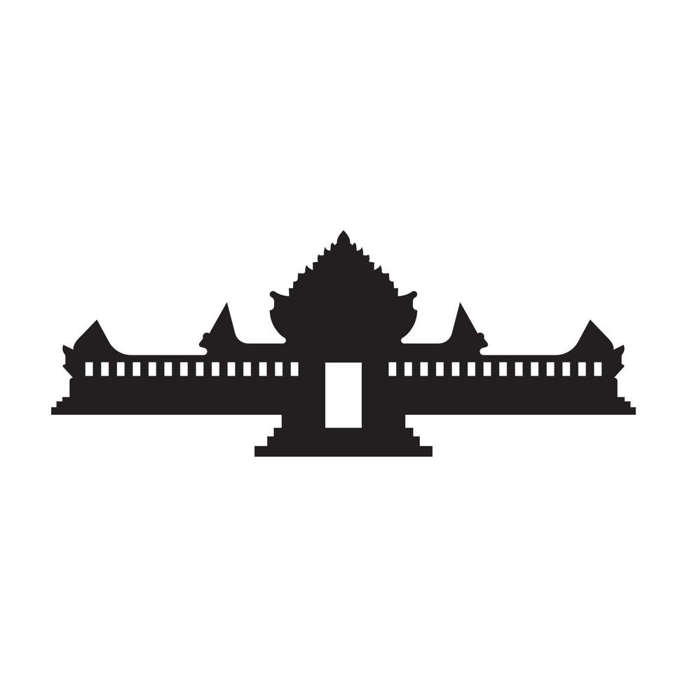 pagod tempel ikon logotyp vektor design