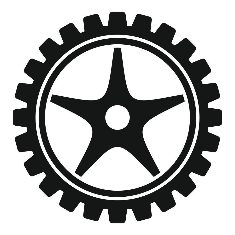 Fahrradkurbelarm-Symbol einfacher Vektor. Mechaniker beheben vektor