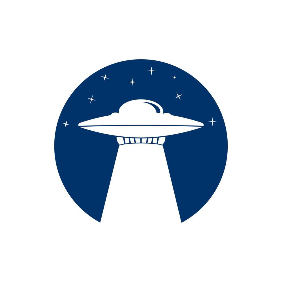 UFO vektor logotyp mall illustration