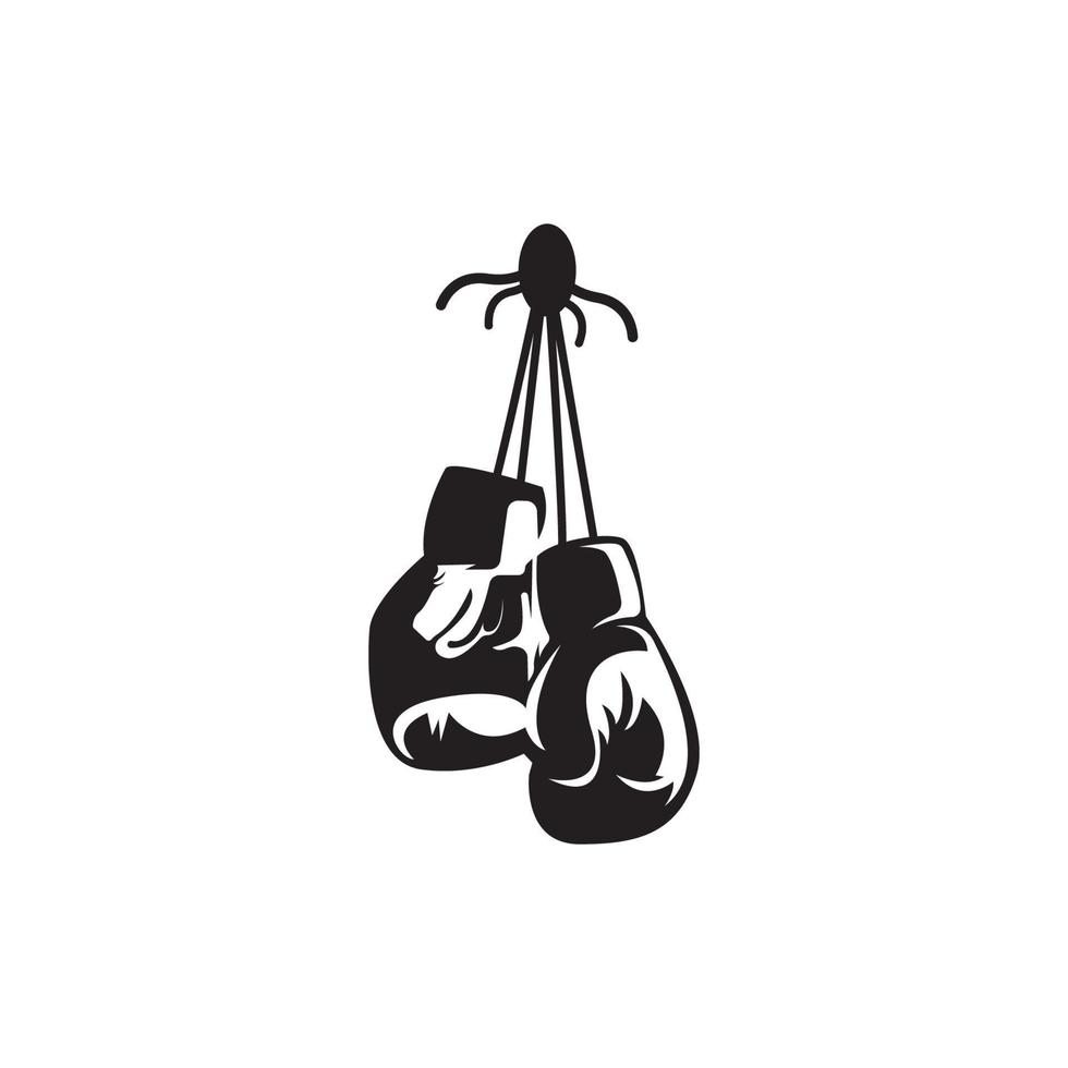 boxning handskar logotyp vektor ikon illustration