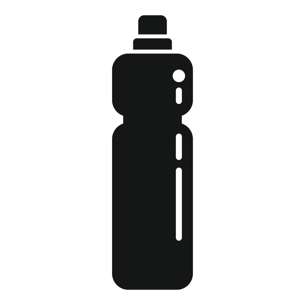 Sportflasche Symbol einfacher Vektor. biologisch abbaubarer Kunststoff vektor