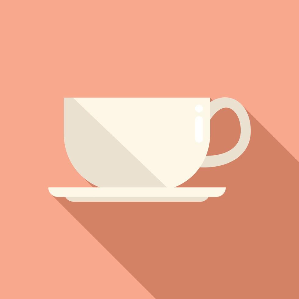 varm kaffe kopp ikon platt vektor. diet näring vektor
