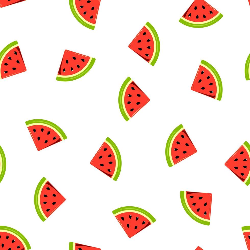 vektor sömlös mönster med vattenmeloner. sommar bakgrund för de Semester av vattenmelon.